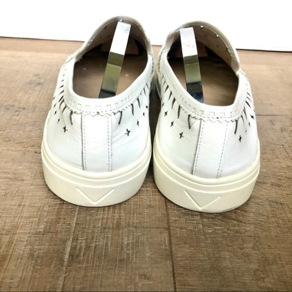 VIA SPIGA white leather cut out fashion sneakers 9 - Picture 3 of 10
